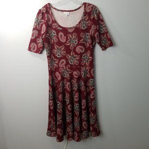 Lularoe Nicole Paisley & floral Dress XL